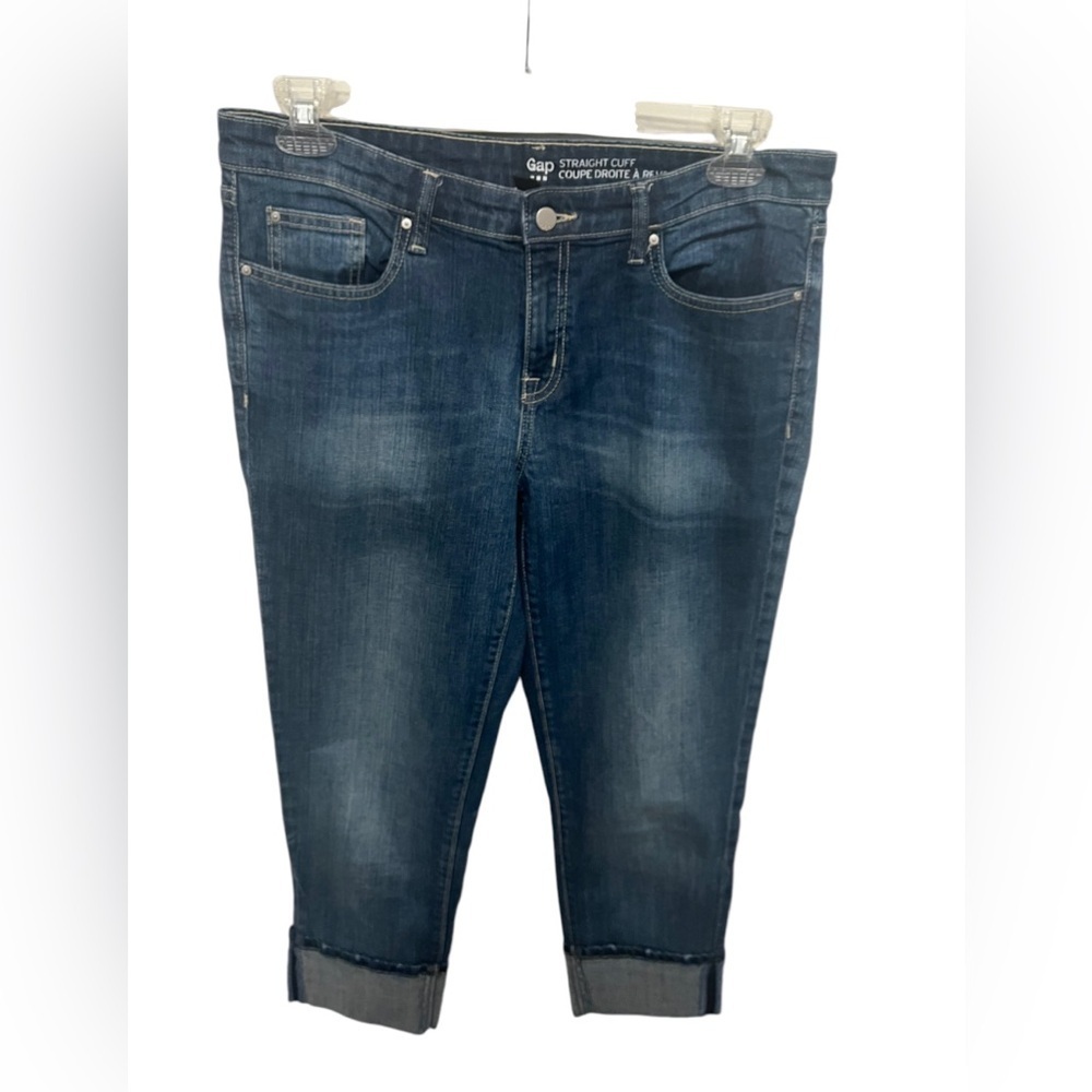 Gap brand straight cuffed jeans. Size 12.